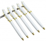 Twist White Metal Pen
